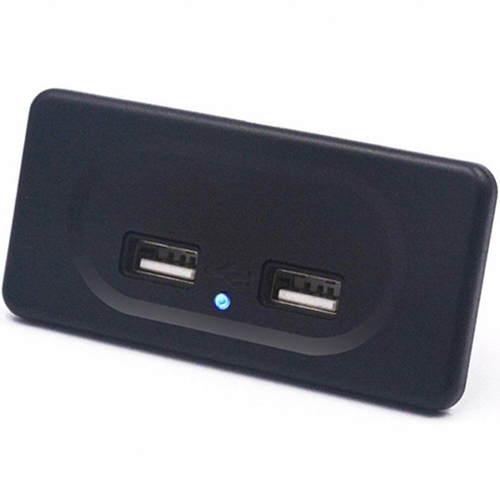 12V Dual USB Car Charger Ports Power Adapter LED Cigarette Socket Fast Charging