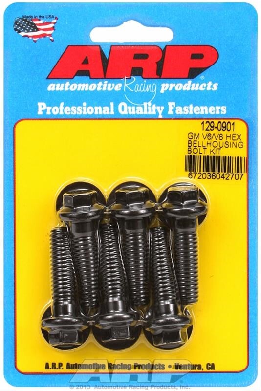 ARP 129-0901 Bellhousing Bolt Kit GM V6/V8 Hex Head 3/8-16in Thread 1.375in Long