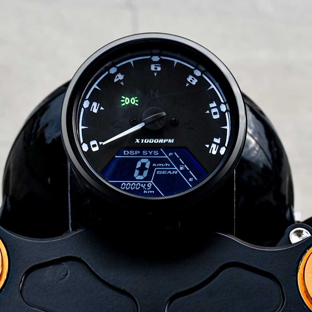 Digital Gauge Motorcycle Speedometer/Tachometer/Odometer MPH KM/H Universal