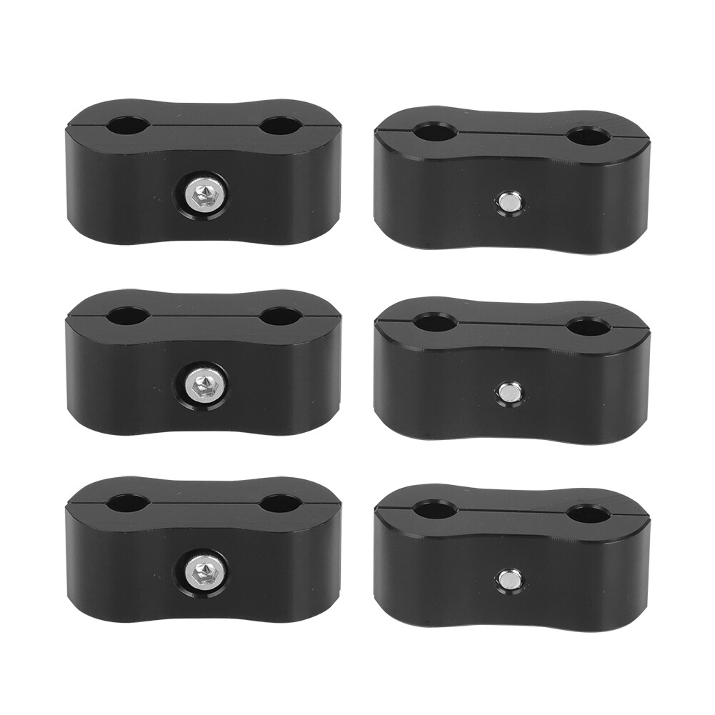 Aluminum 3/16 Brake Tubing Hose Separator Clamp – 6pcs Brake Line Hose Clamp Set