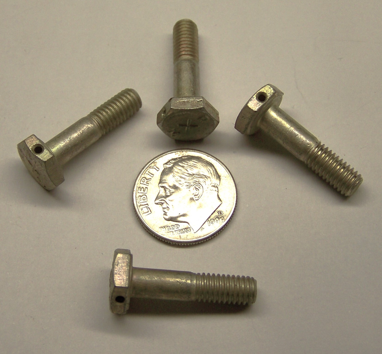 4 AIRCRAFT F15 F16 C130 AN3H-6A NOS 10-32 3A HEX DRILLED HEAD BOLT .781″ L .375G
