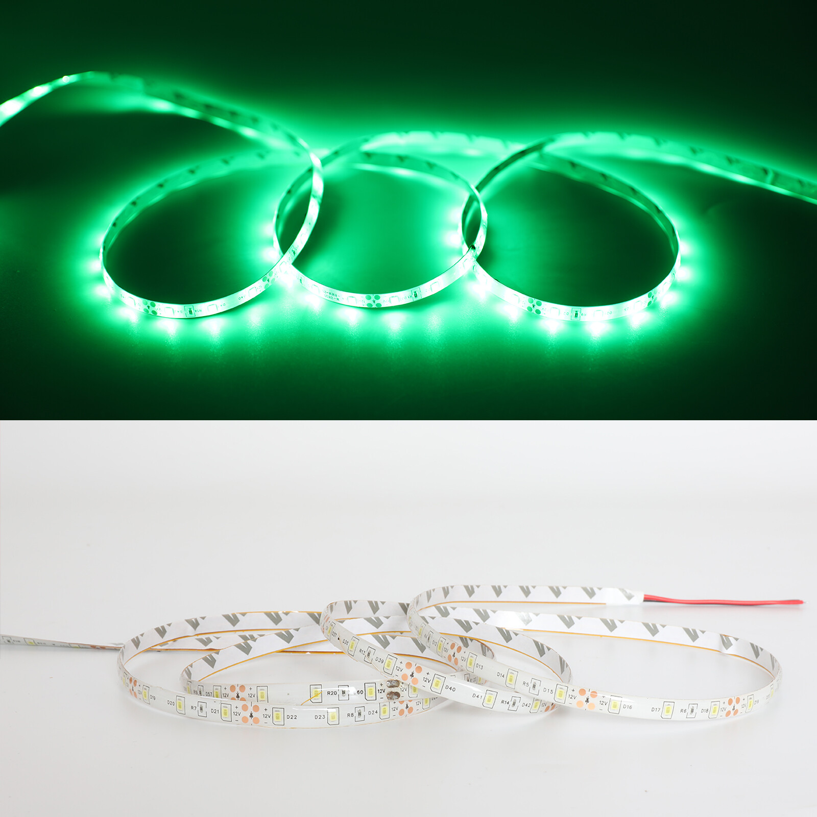 12V LED Strip Waterproof Lights Flexible Tape Self Adhesive In/Outdoor Lighting