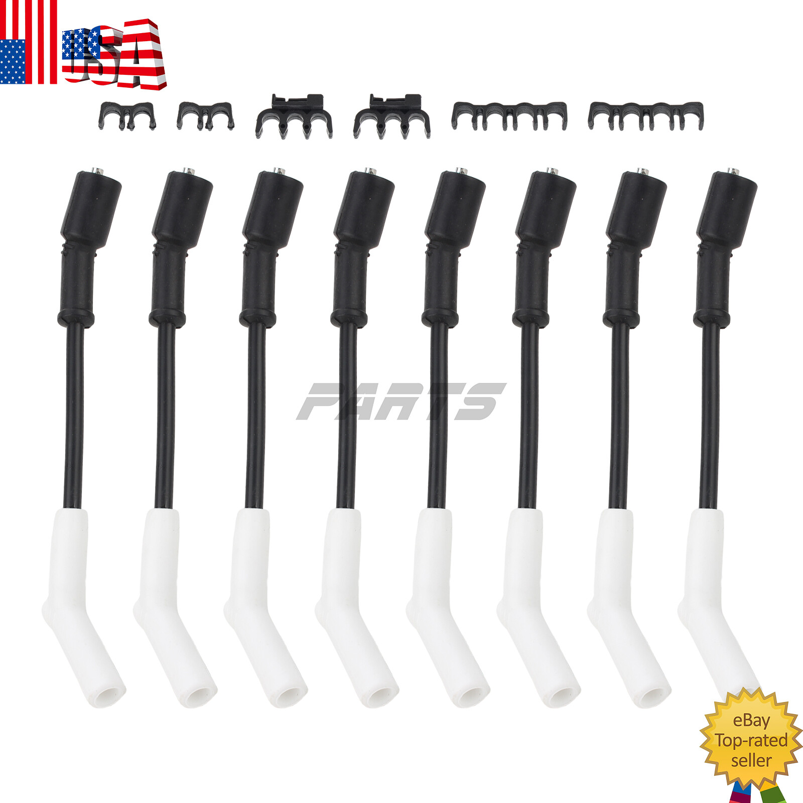 Spark Plug Wire Set-Extreme 9000 Boot 9070C For GM LS3/LS4/LS7/LT