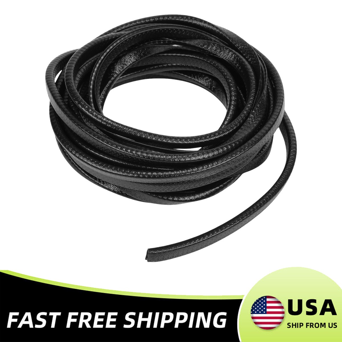 20ft U-Shape Car Door Edge Guard Molding Trim Rubber Edge Strip Seal Protector .