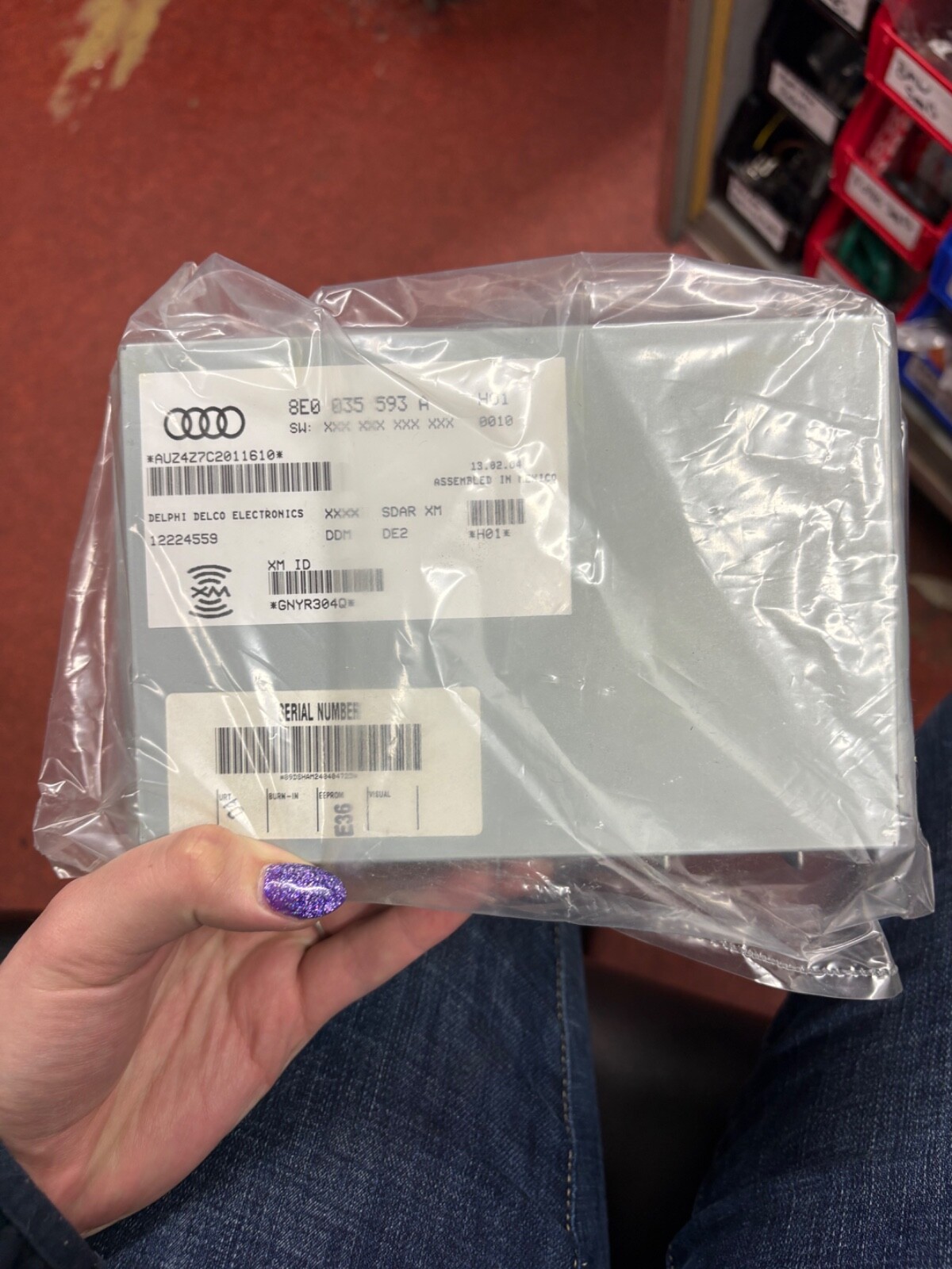 “G161” 2004 Audi A6 XM Satellite Radio Receiver Module 8E0035593A