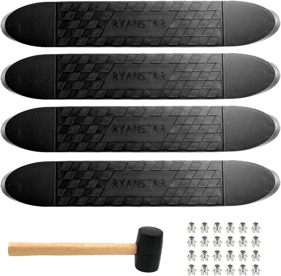 All-Weather 4-Pack Non-Slip Step Bar Tread Pads – Heavy-Duty for Vehicle Safety