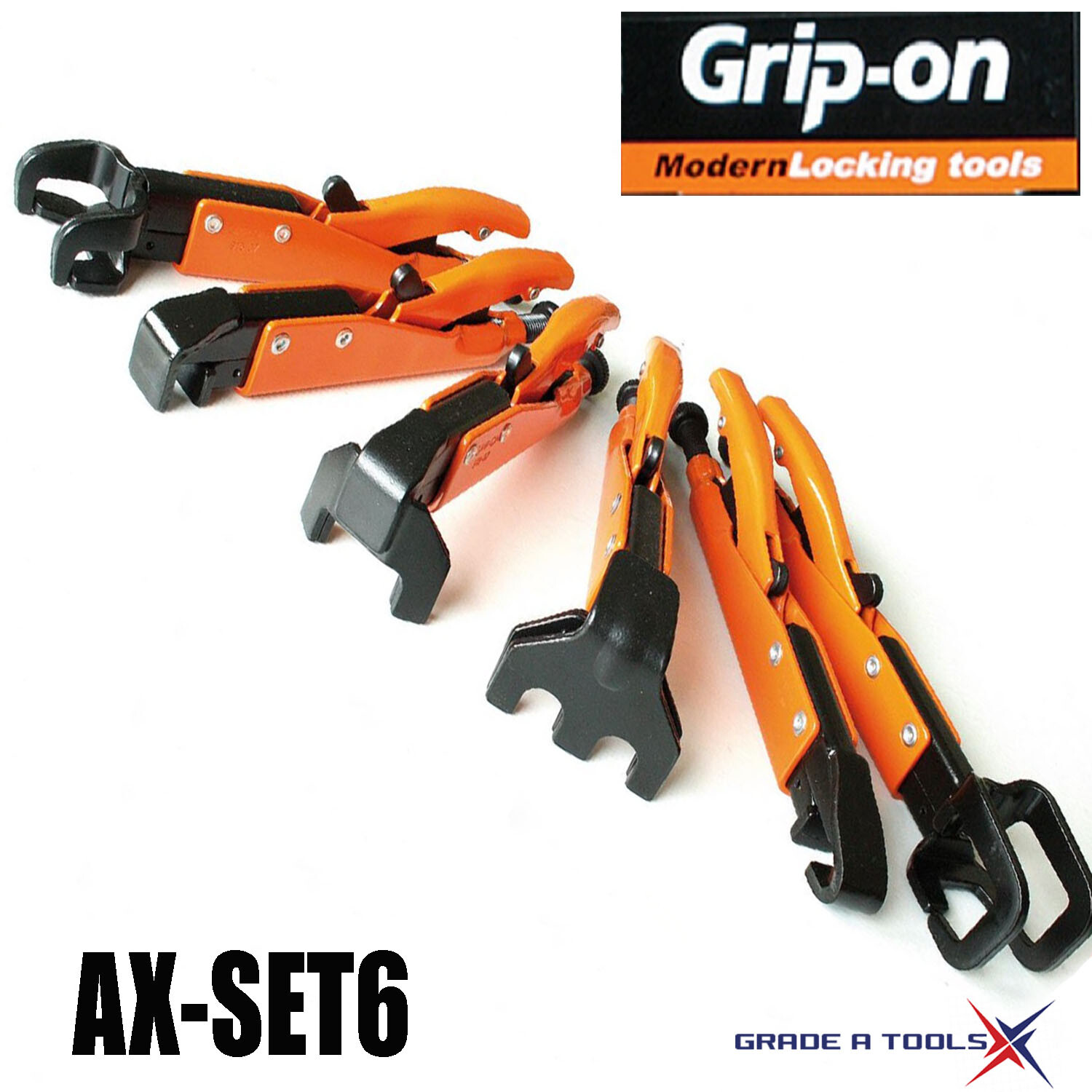 Grip-On Axial Locking Pliers Set – 90006