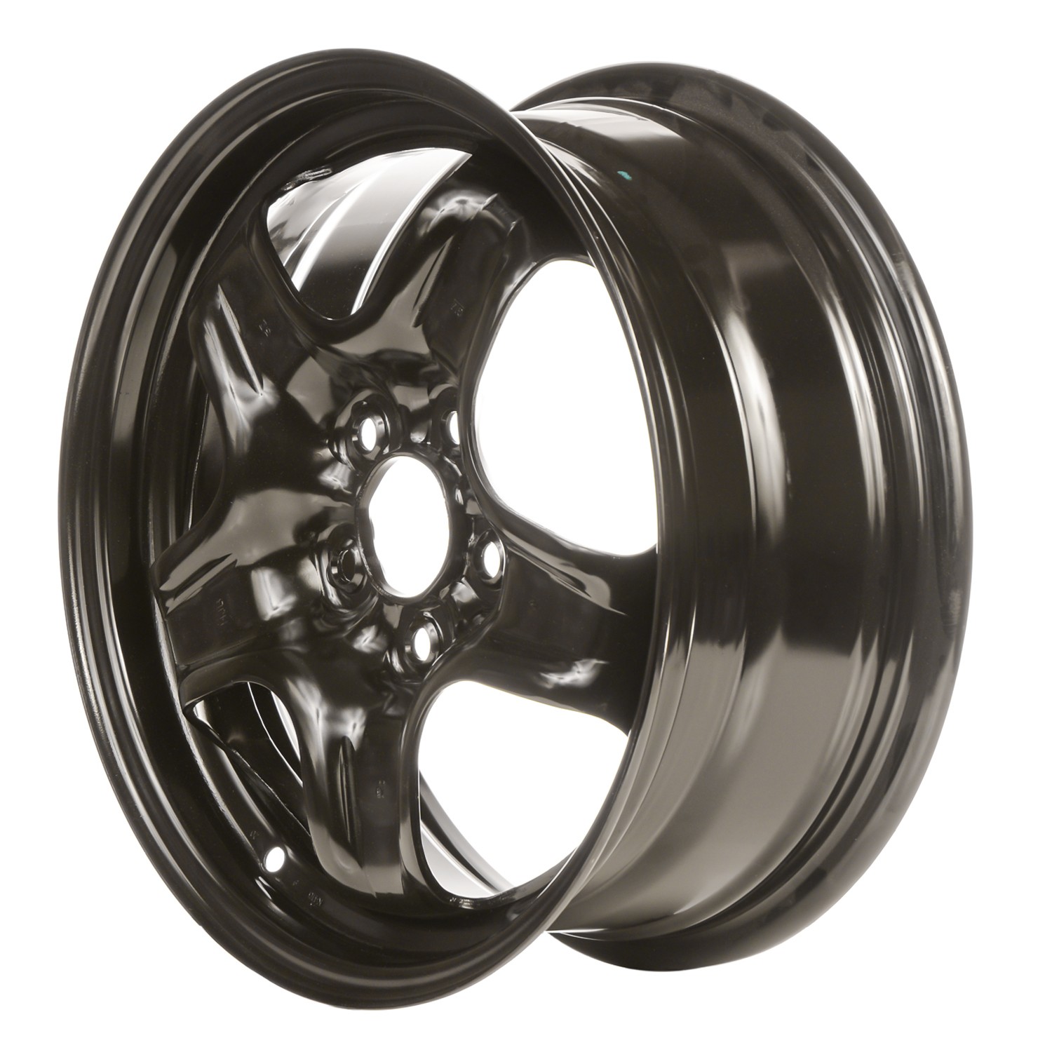 08104 Reconditioned OEM 16×6.5 Black Steel Wheel fits 2007-2008 Chevrolet Cobalt