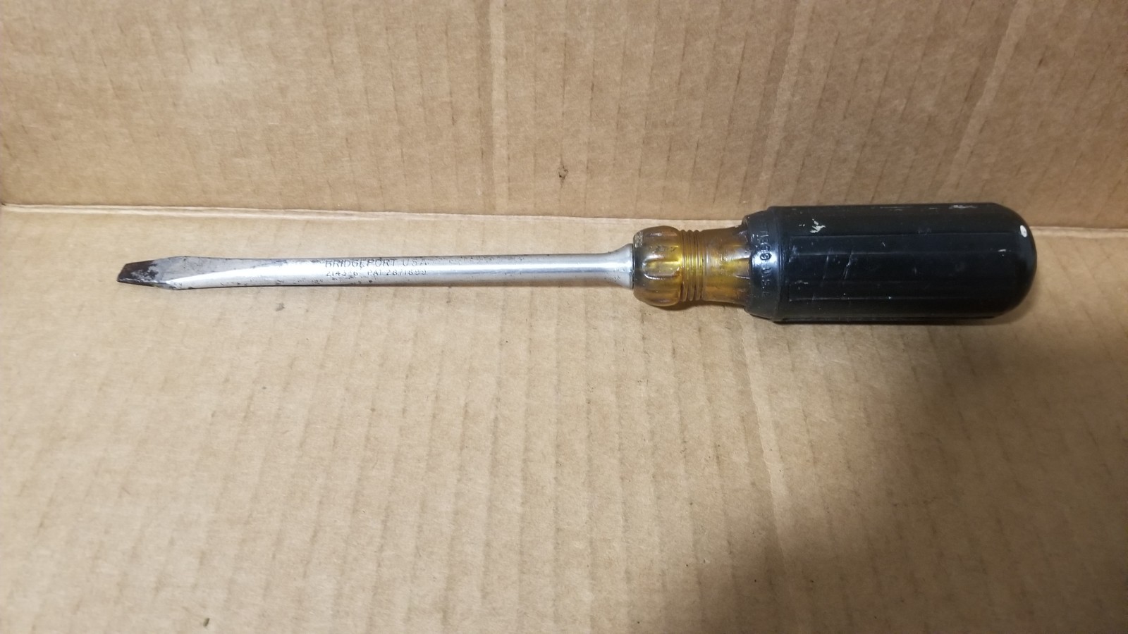 Vintage Bridgeport USA 2143-6 Flat/Slotted Screwdriver Good Cond