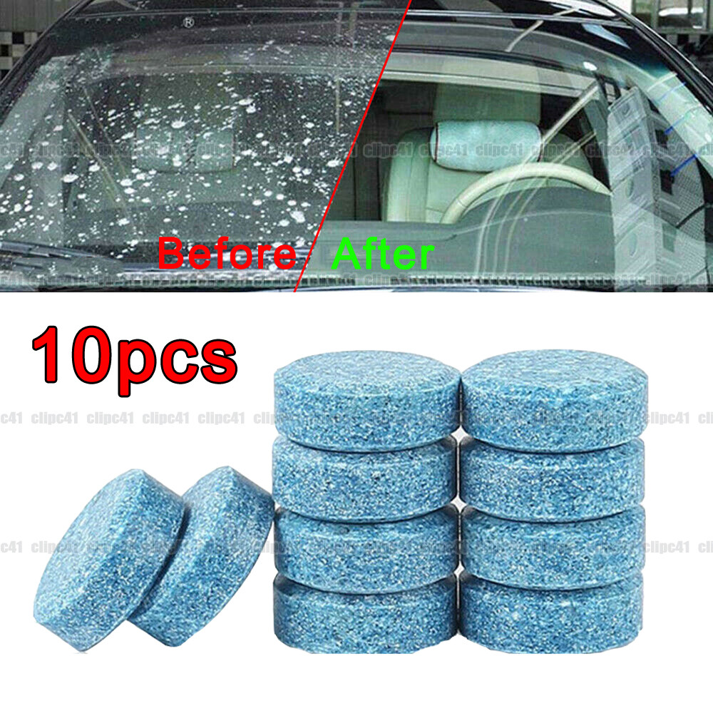 10Pcs Auto Car Windshield Washer Cleaning Solid Effervescent Tablets Accessories