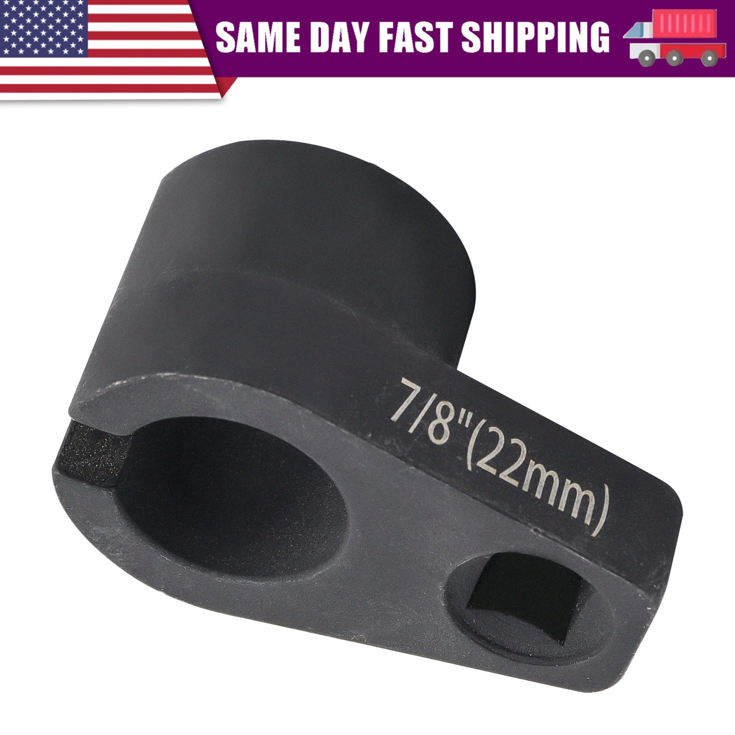 7/8-Inch 22mm Offset Oxygen O2 Sensor Socket Wrench Removal Tool Drive 3/8″ US