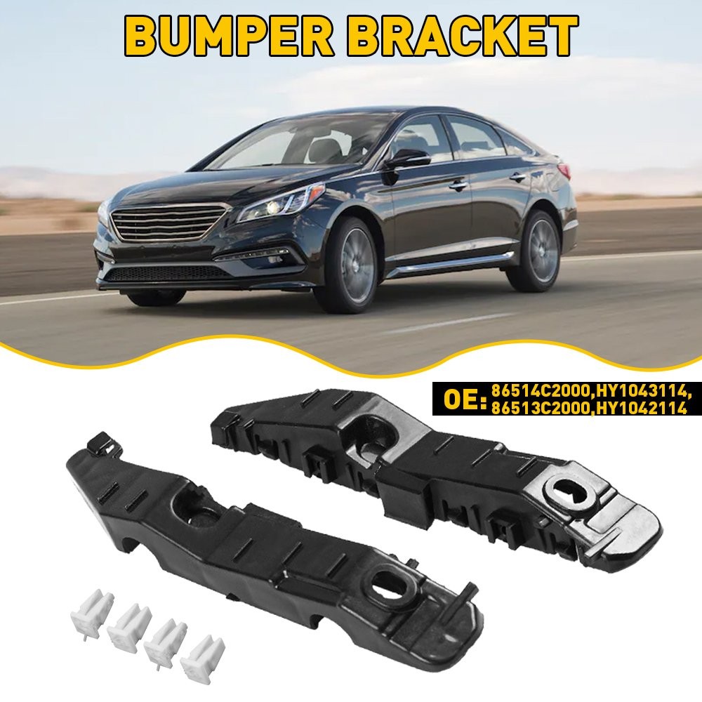 For 15 2016 2017 Hyundai Sonata Front Bumper Cover Support Brackets Left＆Right A