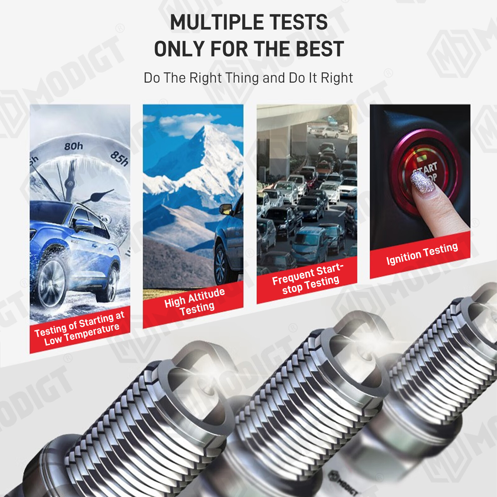 Set of 4 Premium 1675 / PFR7S8EG Iridium Spark Plugs Kit – New And High Quality