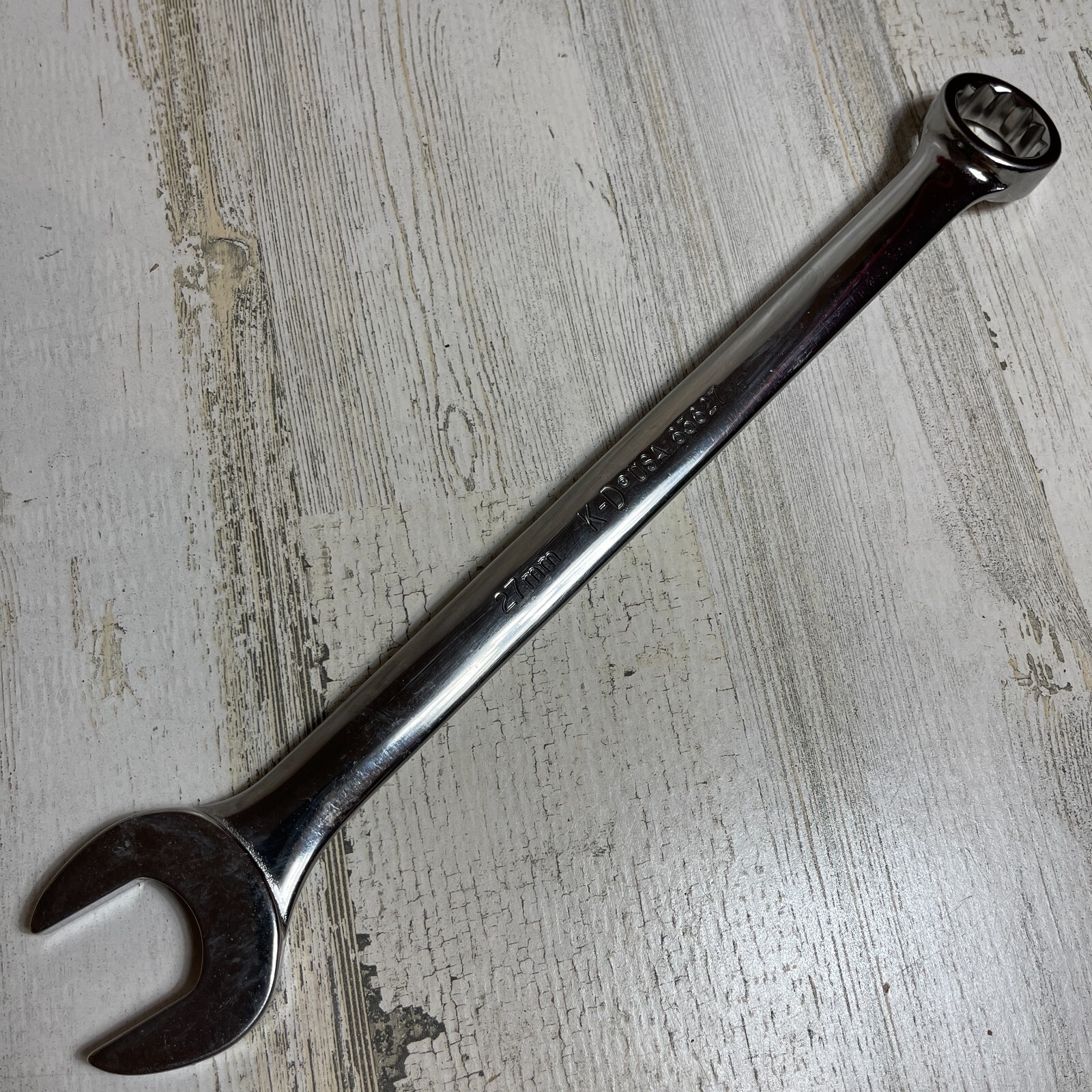 12-point Metric Full Polish Combination Wrench – 27mm KD 63627 Made in USA