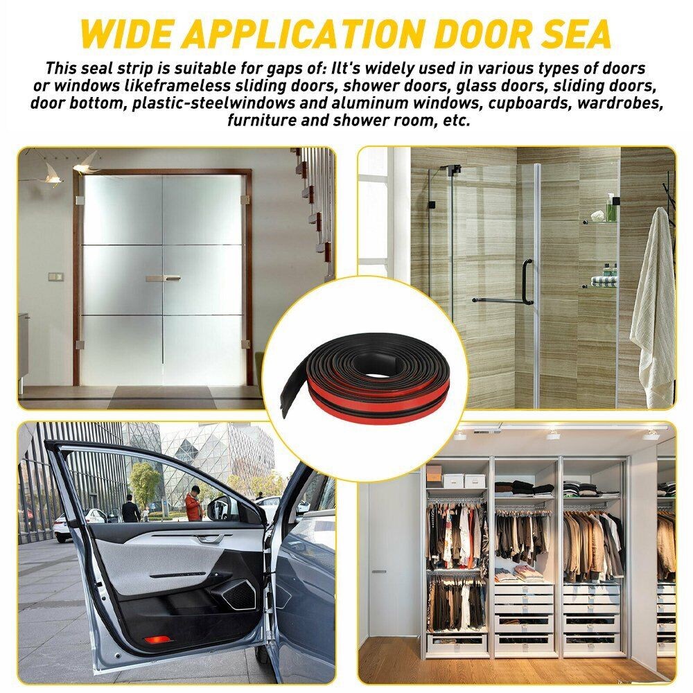 Car Sunroof Windshield Edge Weather Seal Rubber Trim Molding Cover Sealing Strip