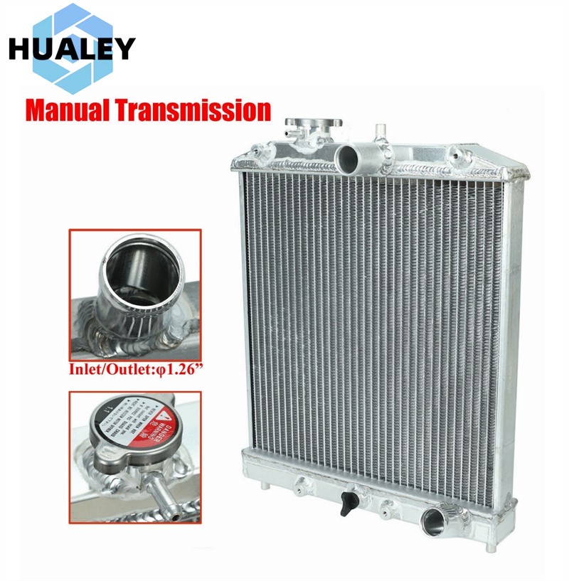 4 Row Aluminum Radiator For 1992-2000 Honda Civic Del Sol Integtra EG EK MT