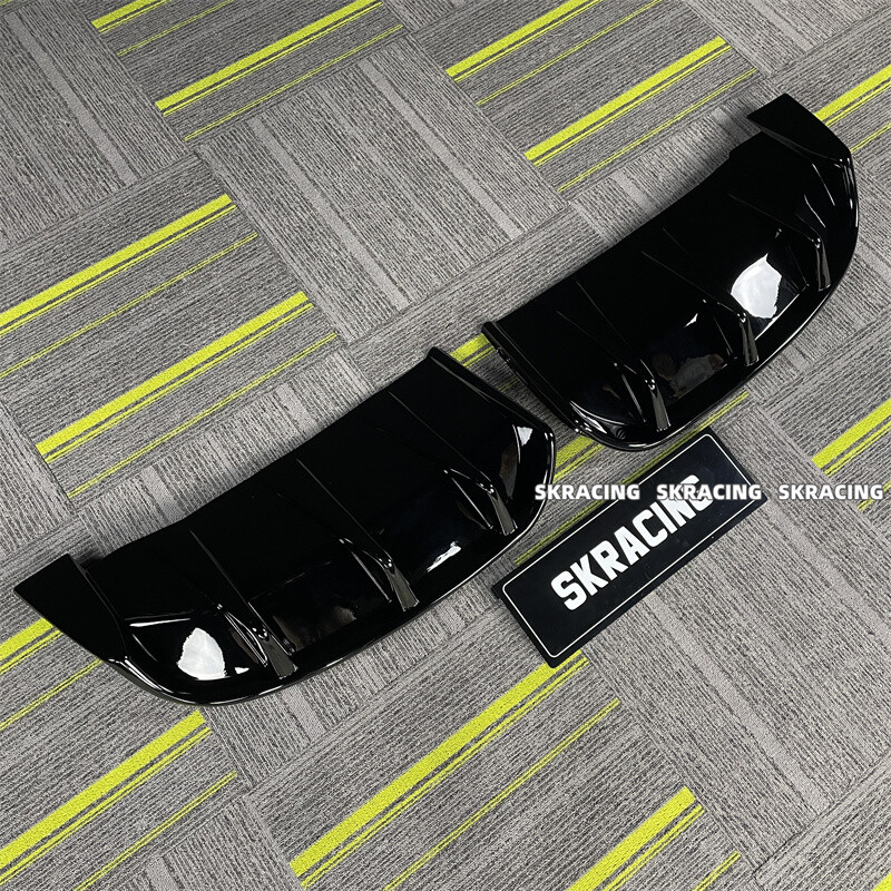 Fits For Ford Mustang Mach-E 2021-24 Black Rear Bumper Diffuser Lip Spoiler Kit