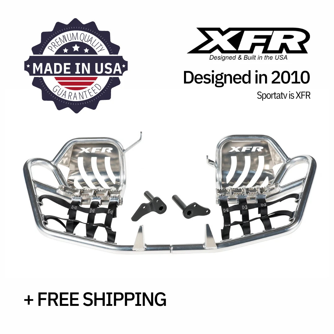 XFR ProPeg II FootPeg Nerf bars W Heel Guards Yamaha BLASTER 200 03-06 PS205-POL