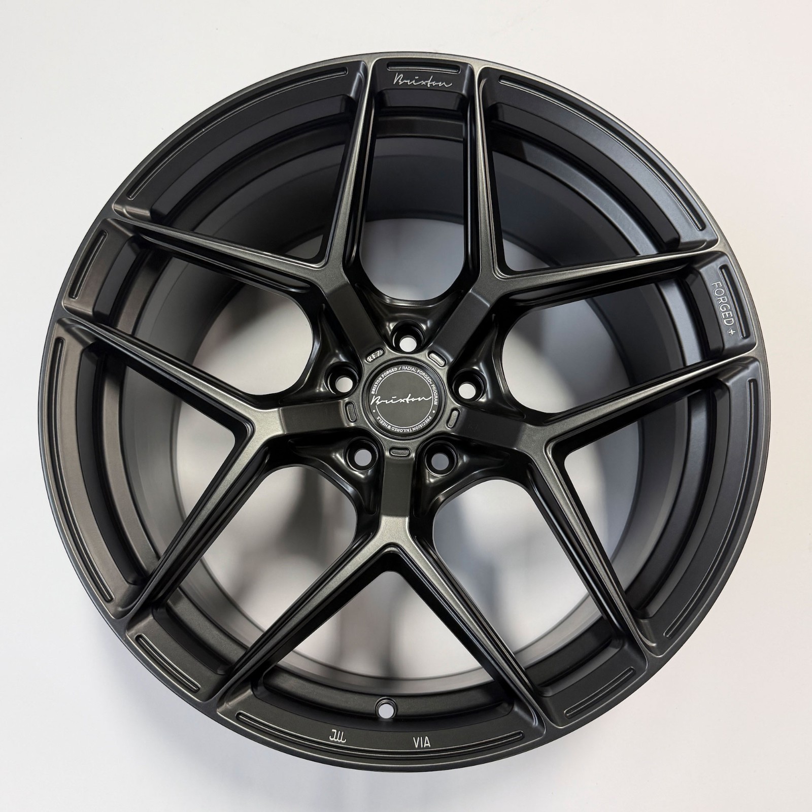 20″ Brixton Forged RF7 20×10 5×112 +35 Satin Black Rim Wheel