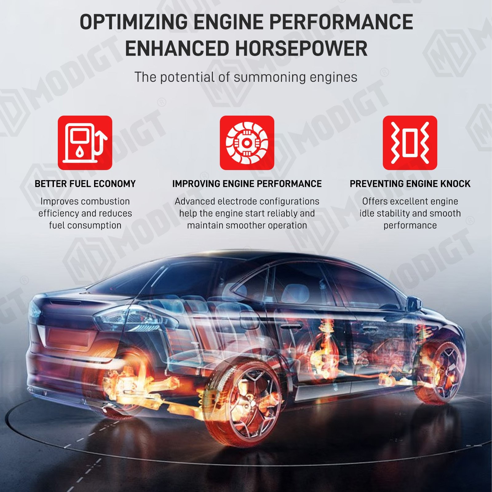 Set of 4 Premium 5464/ BKR5EIX-11 Iridium Spark Plugs Kit – New And High Quality