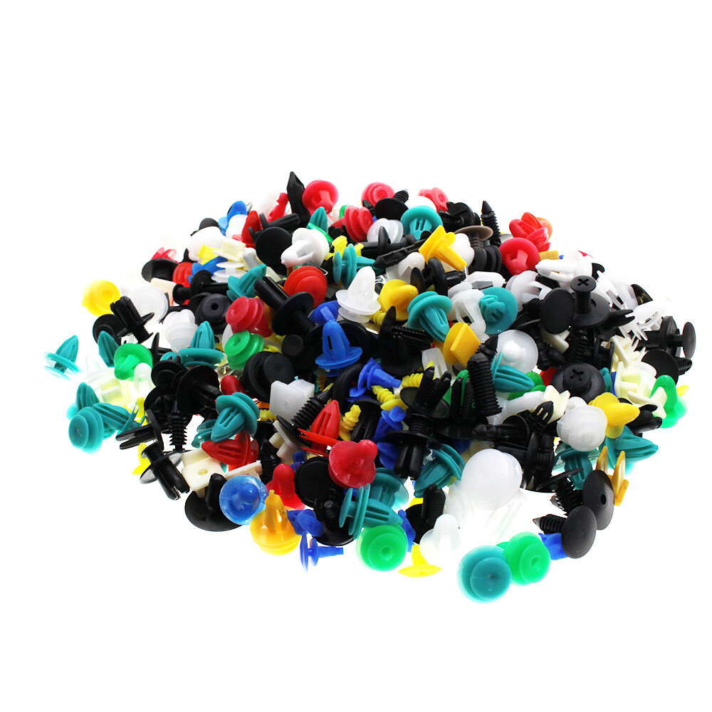500 x Auto Car Mixed Fastener Clip Bumper Fender Trim Plastic Rivet Door Panel_