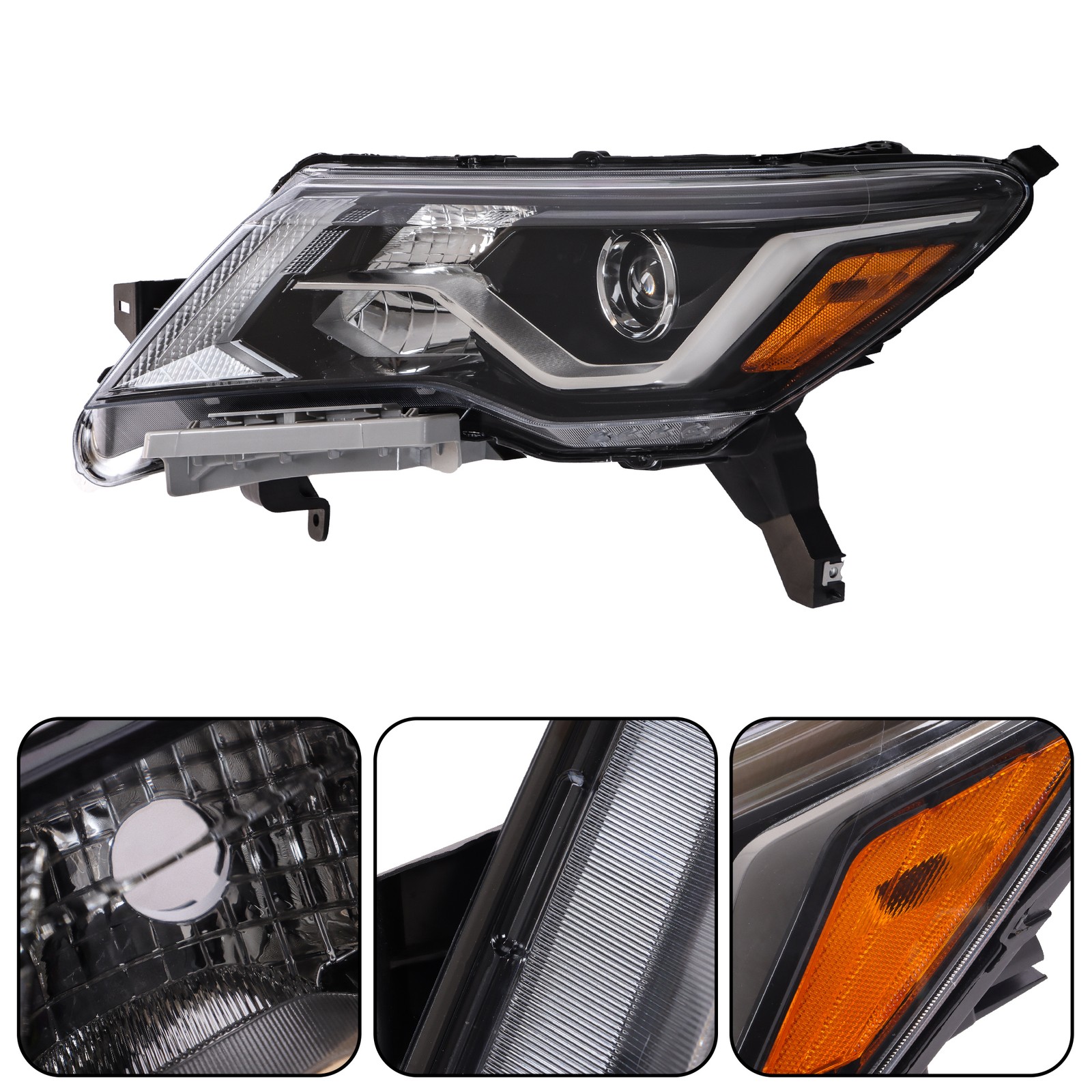 Headlight Assembly Left Side For Nissan Pathfinder 2017-19 2020 Halogen LED DRL