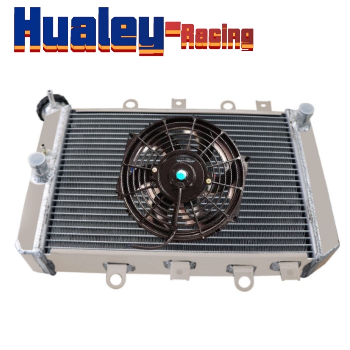 Aluminum Radiator & FAN For 2007-2014 Yamaha Grizzly 700 / 2009-2014 Grizzly 550