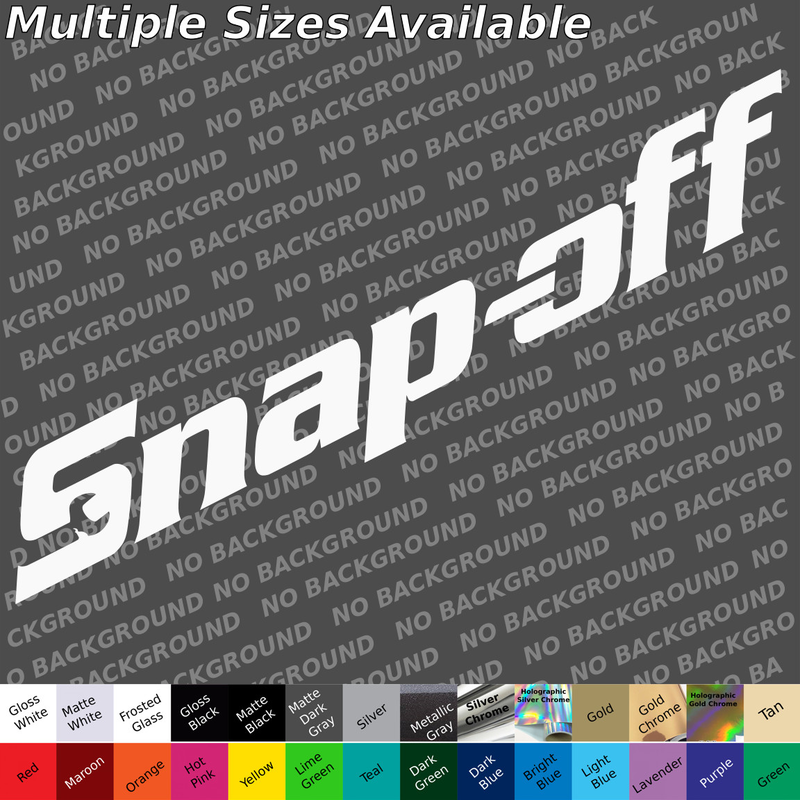 Custom Snapoff tools decal sticker tool box mechanic technician shop wrench