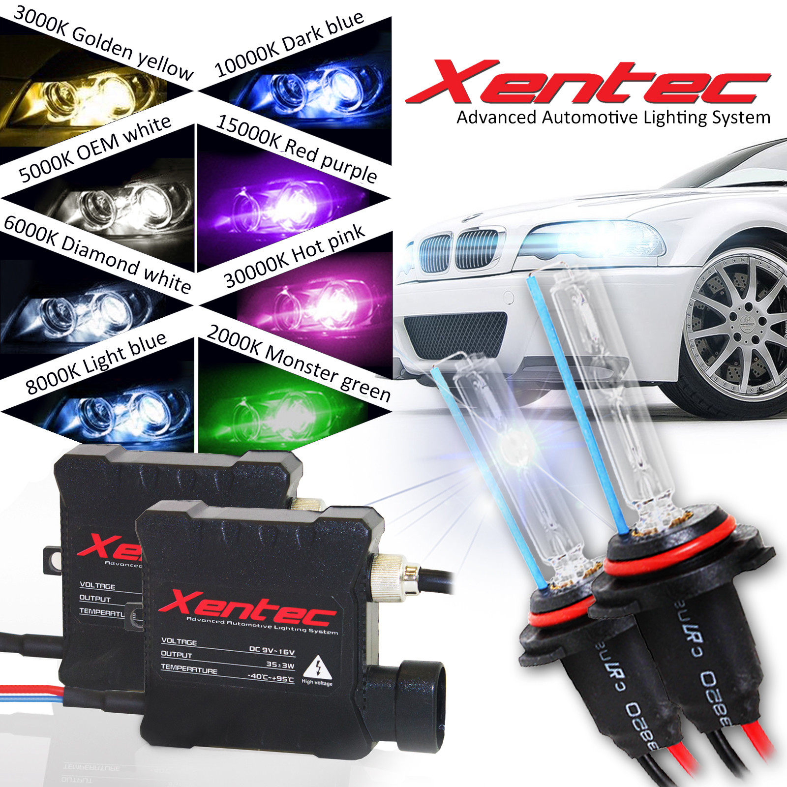 Xentec Xenon Light HID Kit for 1992-2009 Chevrolet Blazer 9005 9006 H3 HB4 HB3