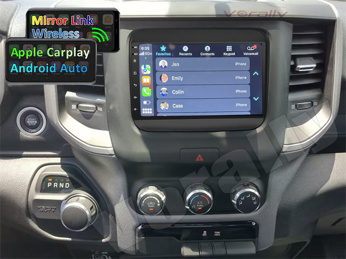 For 2019-2023 Dodge Ram 1500 2500 3500 Android 13 Carplay Car Stereo Radio GPS