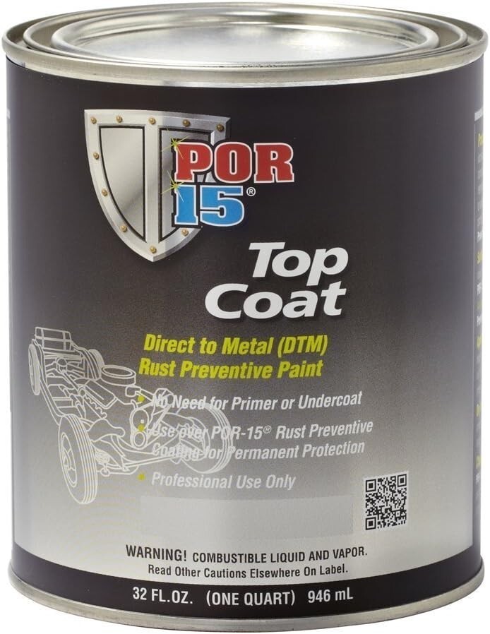 POR-15 46804 Topcoat Gloss White – 1 Quart