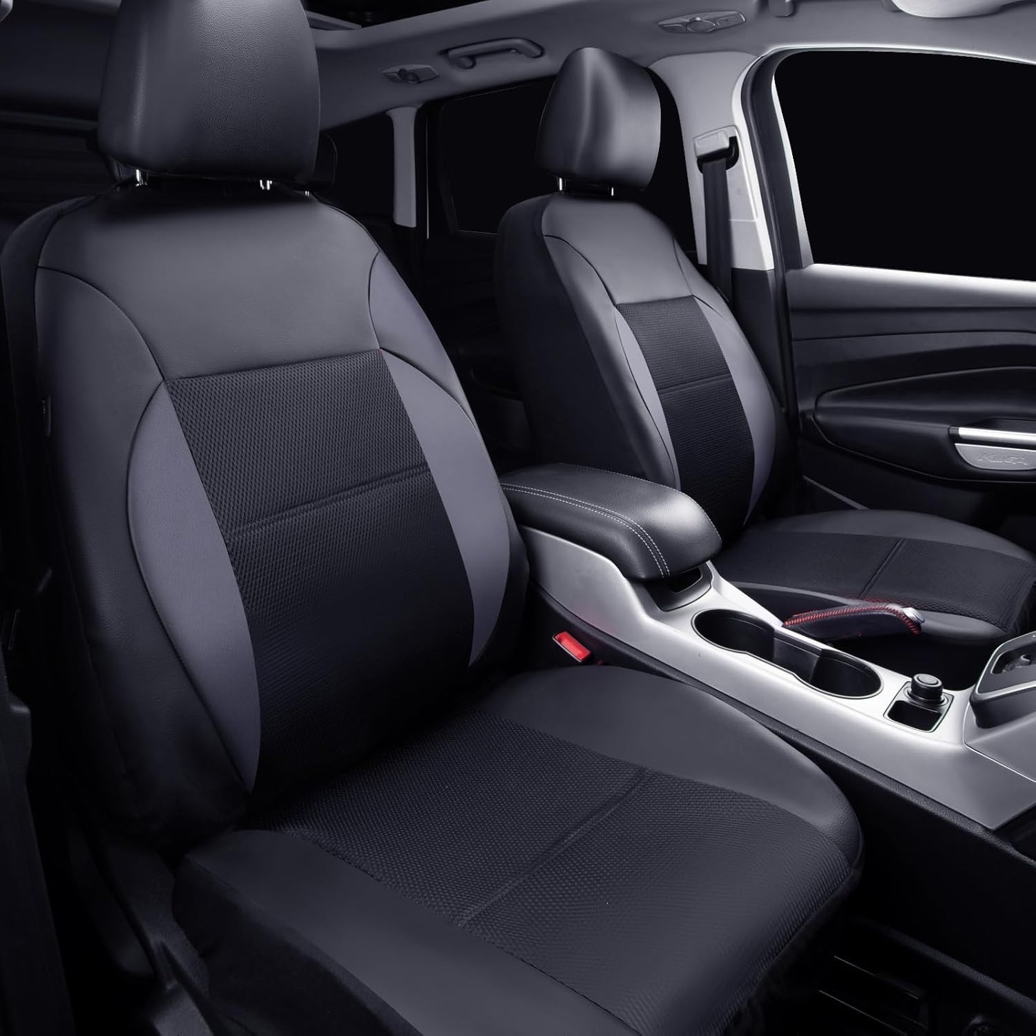 Luxury Air Mesh Car Seat Covers Set – Easy Installation, Black for Sedans & SUVs