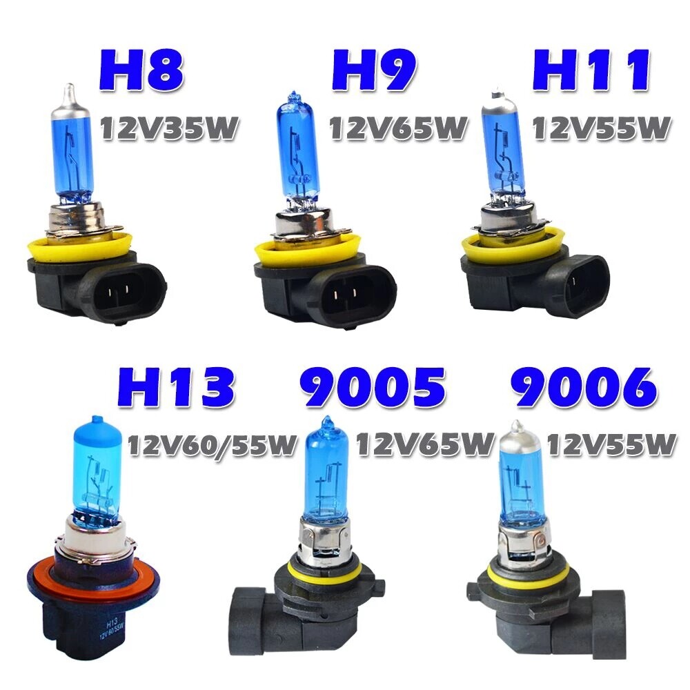 10X 55W H1 H3 H4 H7 H8 H9 H11 9005 HB3 9006 HB4 Car Halogen Lamp Light Auto bulb