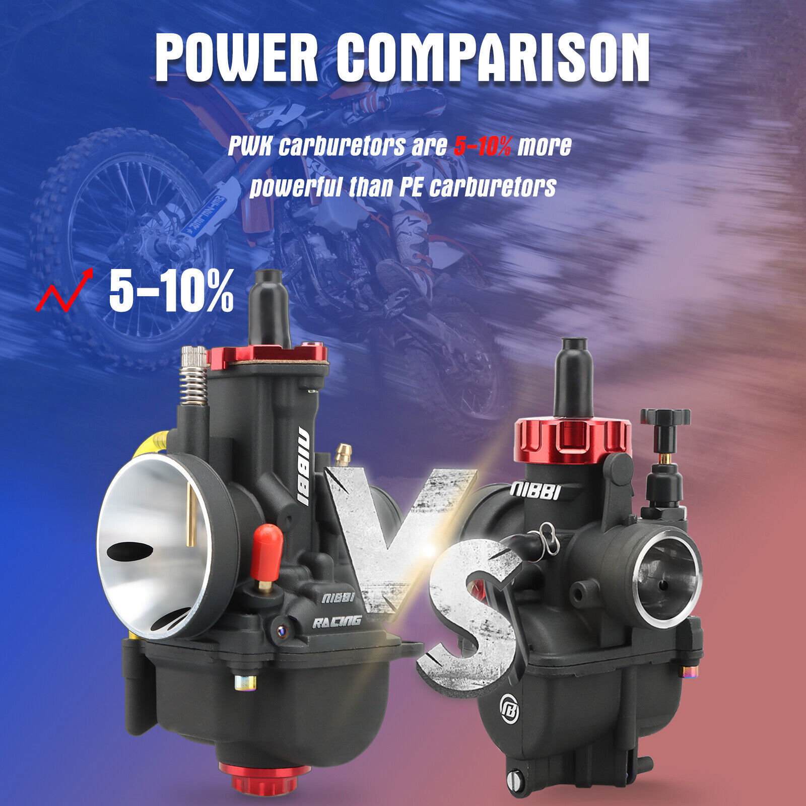 NIBBI PWK28 Pre-Jetted Carburetor Carbs For Honda CB350 CB360 CL350 CL360 SL350