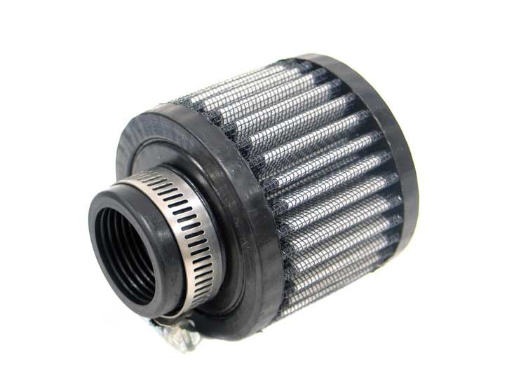 K&N for 1.25in Flange ID x 3in OD x 2.5 inch H Rubber Base Crankcase Vent Filter