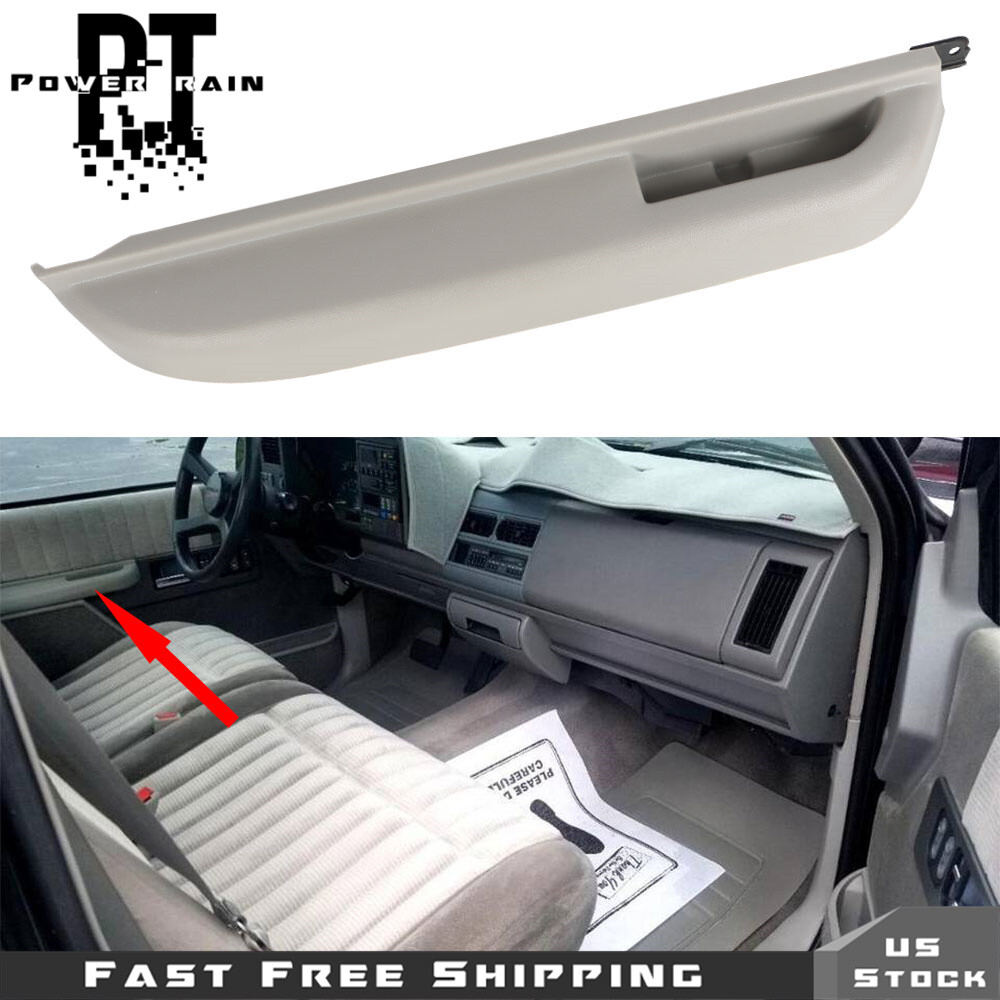 Gray Front Left Driver Side Door Armrest For 90-94 Chevrolet GMC 15691229