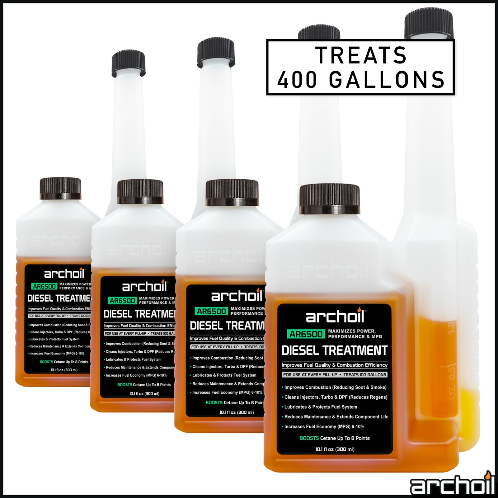 Archoil AR6500 Diesel Treatment (10.1oz) Four Pack – For All Diesel Vehicles
