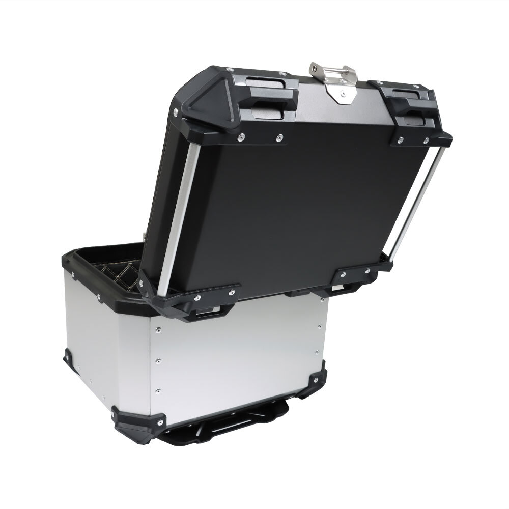 22L/45L/55L/65L Aluminum Motorcycle Trunk Tour Tail Box Luggage Storage Top Case