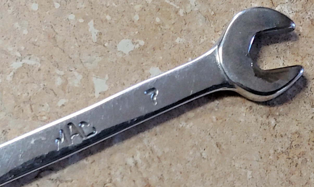 MAC tools M7CH 7mm metric 6-point Combination Wrench 3½-inches long Made in USA
