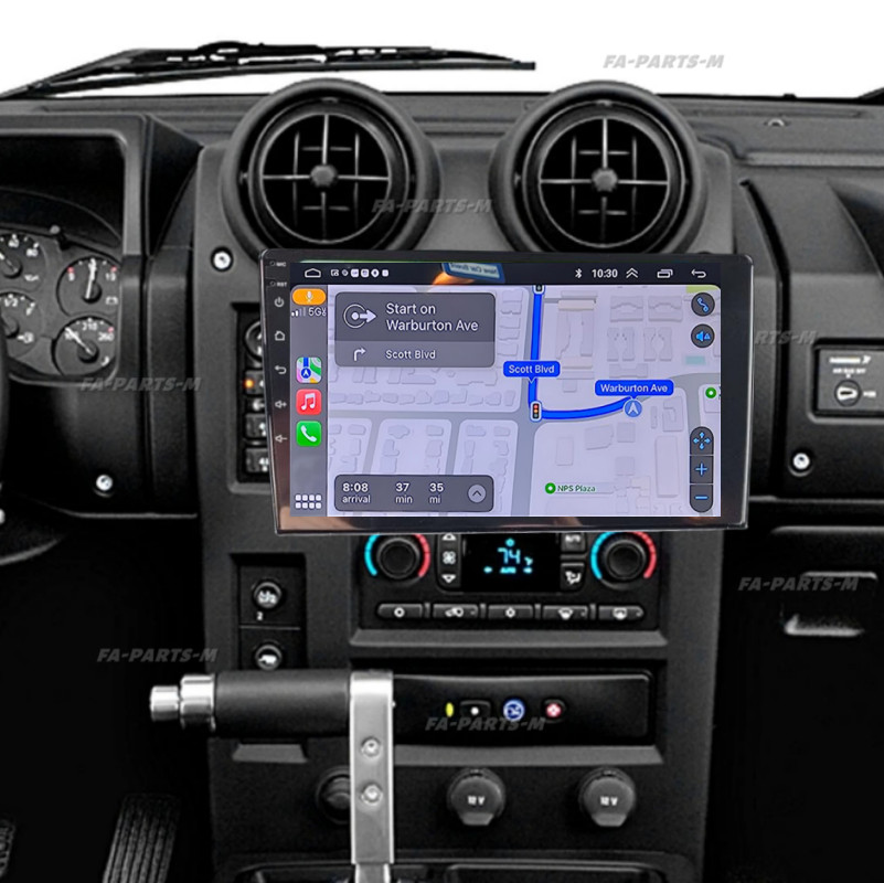 10” Android 14 CarPlay Car Radio Stereo GPS RDS Player For Hummer H2 2003-2006