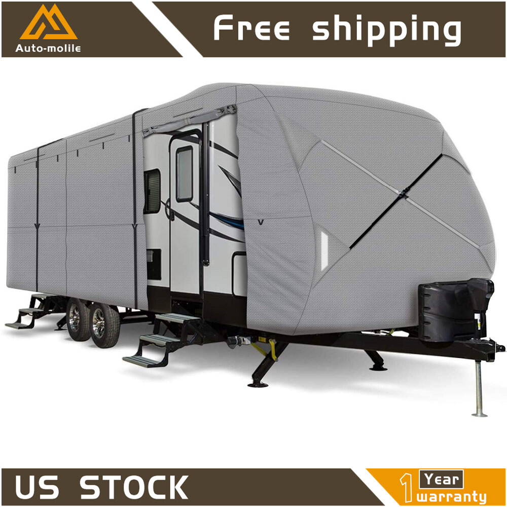 Travel Trailer RV Cover Waterproof Anti-UV For Camper 18′-20′ Non-Woven Fabric