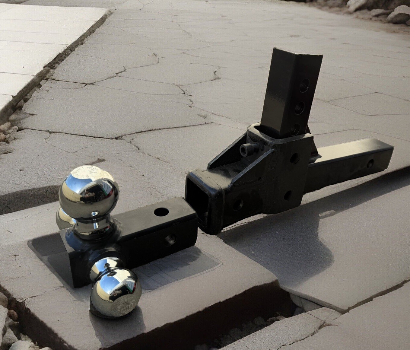 Trailer Hitch Tri-Ball Replacement 1-7/8″ 2″ & 2-5/16″ fit 2” Square Shank