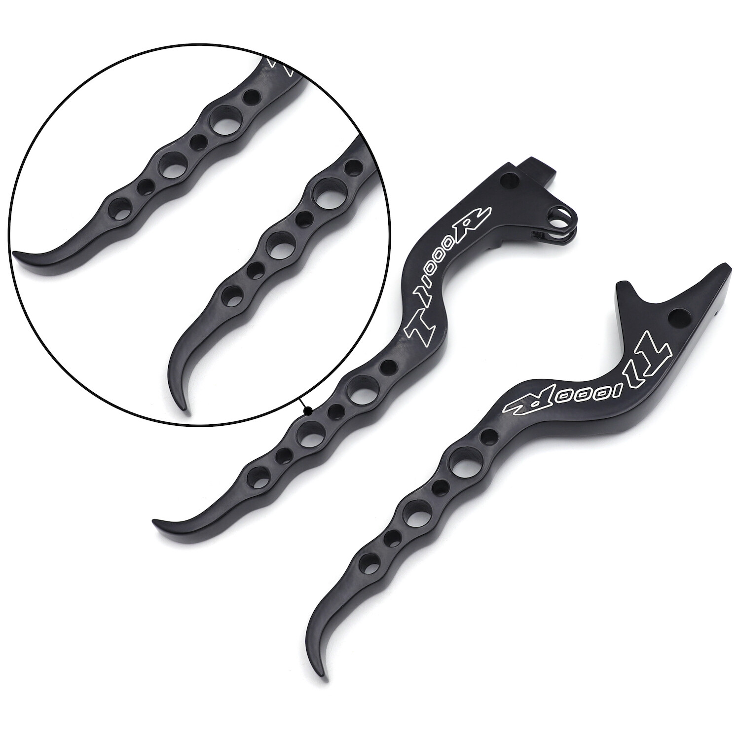 HTTMT Black Hand Brake Clutch Levers Billet Aluminum For All Year Suzuki TL1000R
