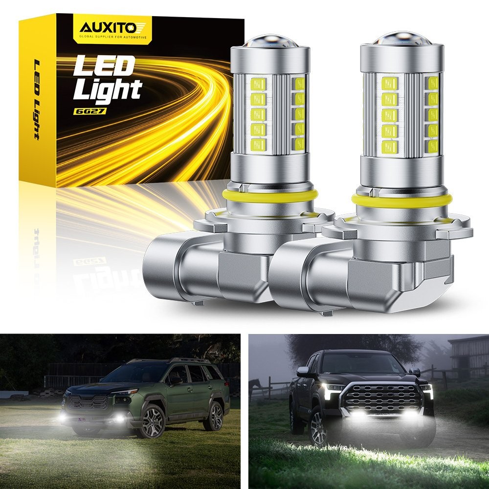 AUXITO 9145 9140 H10 LED Fog Driving Light Bulbs Super White 40000LM 6500K 100W