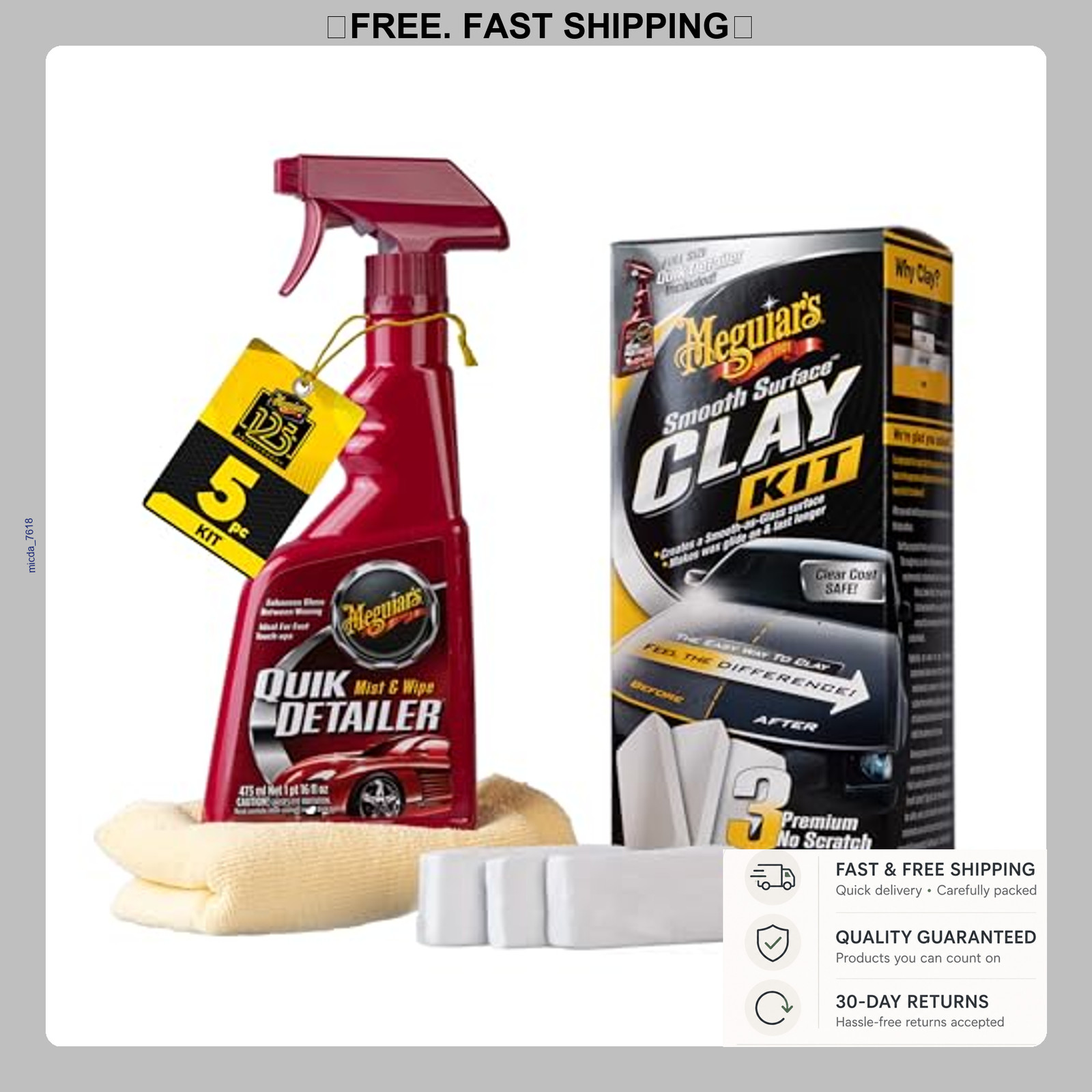 Car Clay Bar Kit for Automotive Exterior Detailing
