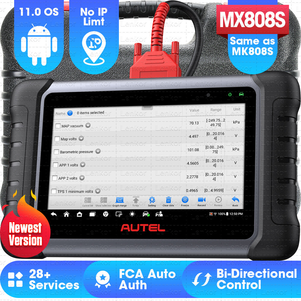 2024 Autel MaxiCOM MK808S PRO MX808S 2 Bidirectional Car Diagnostic Scanner Tool