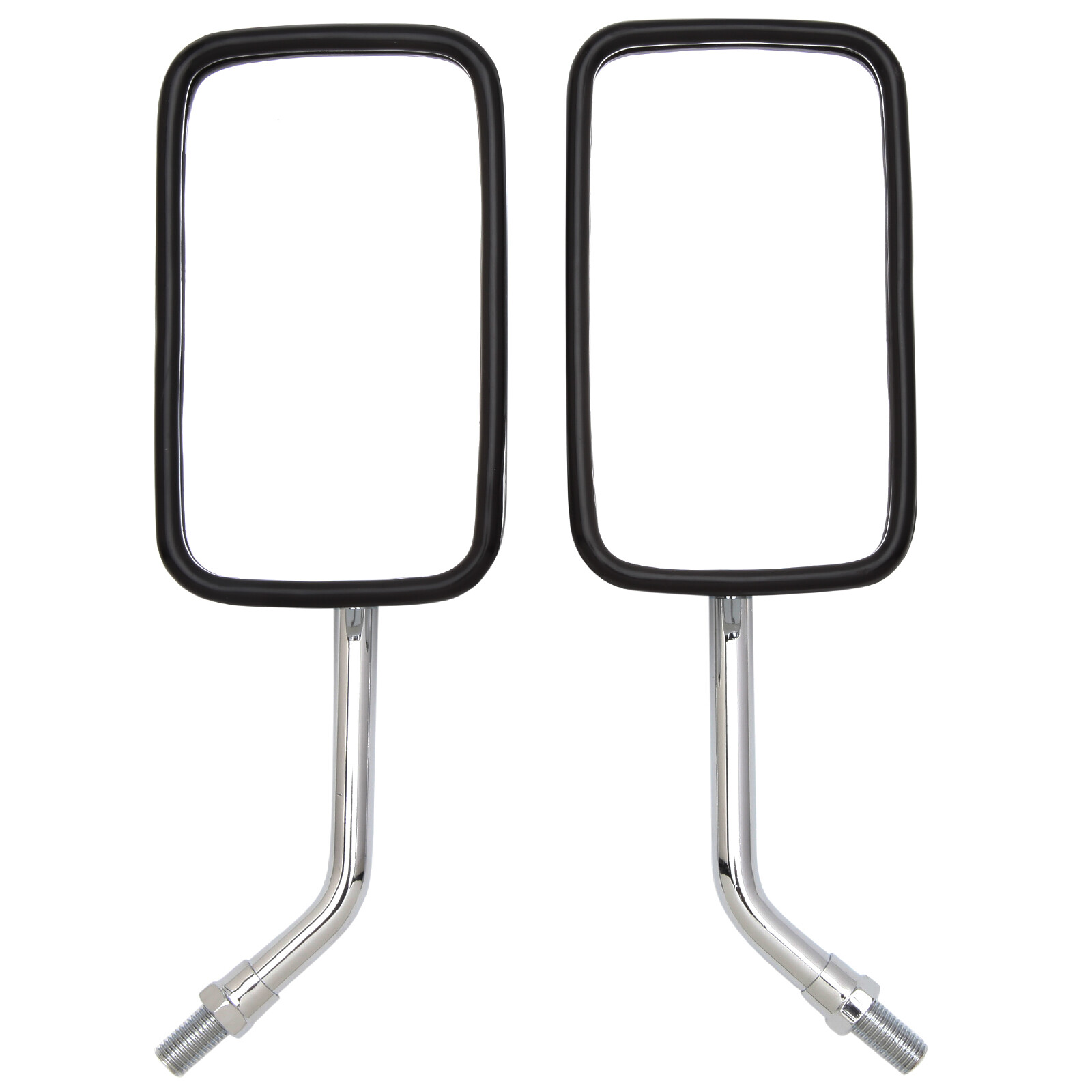 Rectangular 10mm Rear View Side Mirrors Chrome For Honda CB 750 Motorcycle