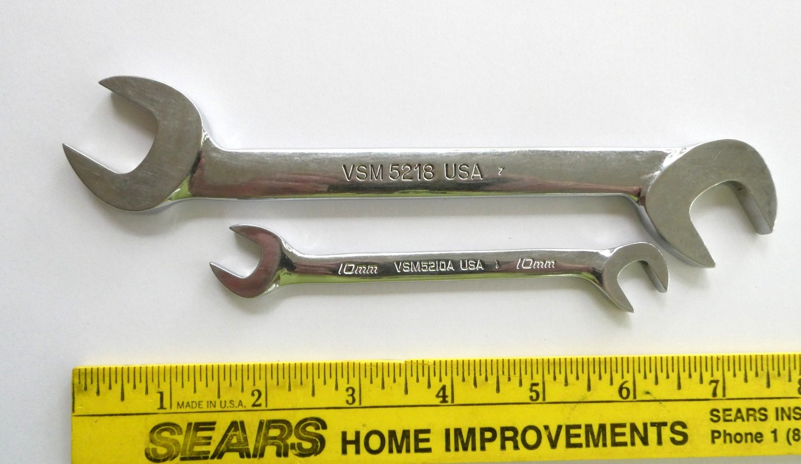 Snap-on Tools Four-Way Angle Head Open-End Wrench Metric 9 pc Set Made In USA
