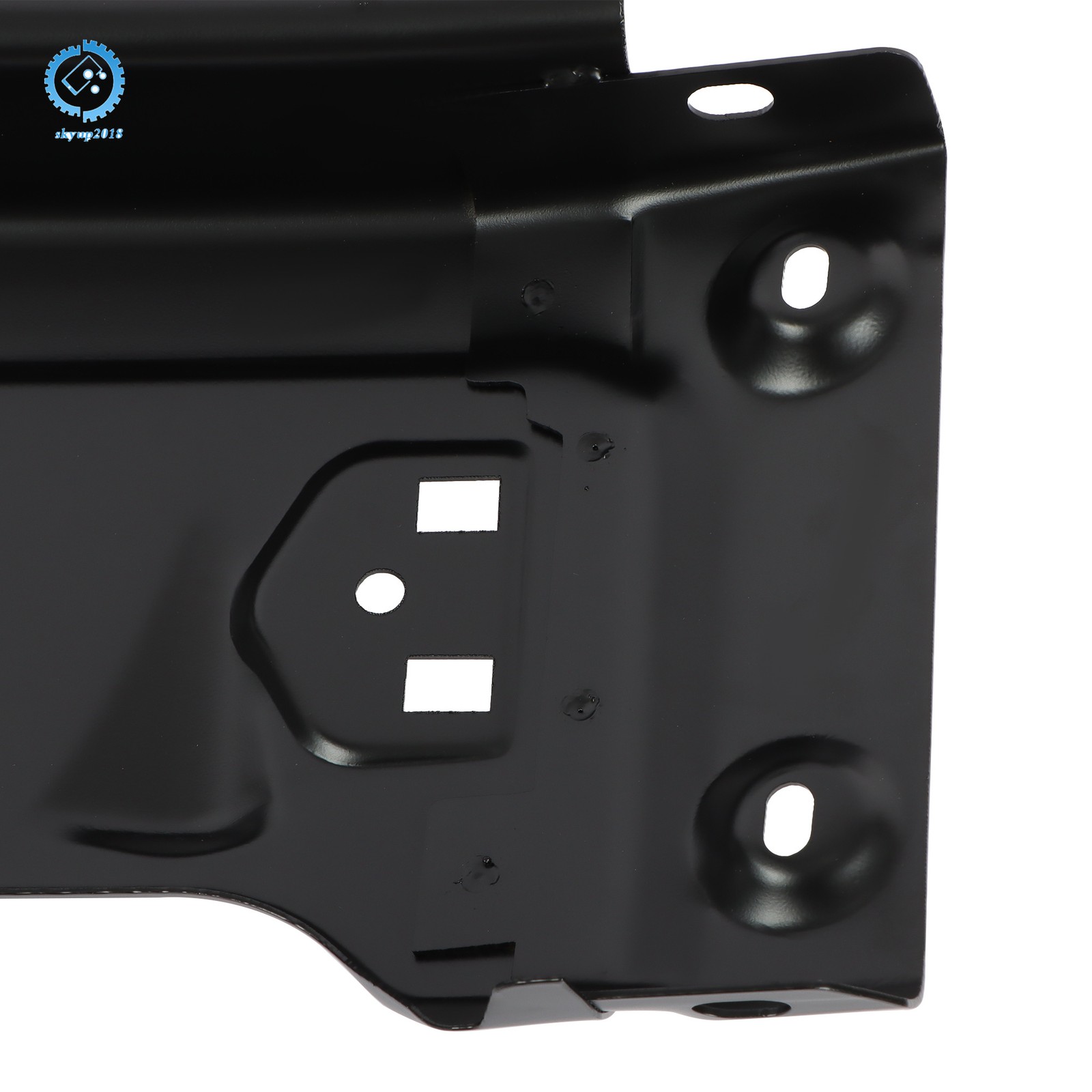 Split-Type For Ford F150 2009-2015 W/ Fog Light Hole Steel Front Bumper Black