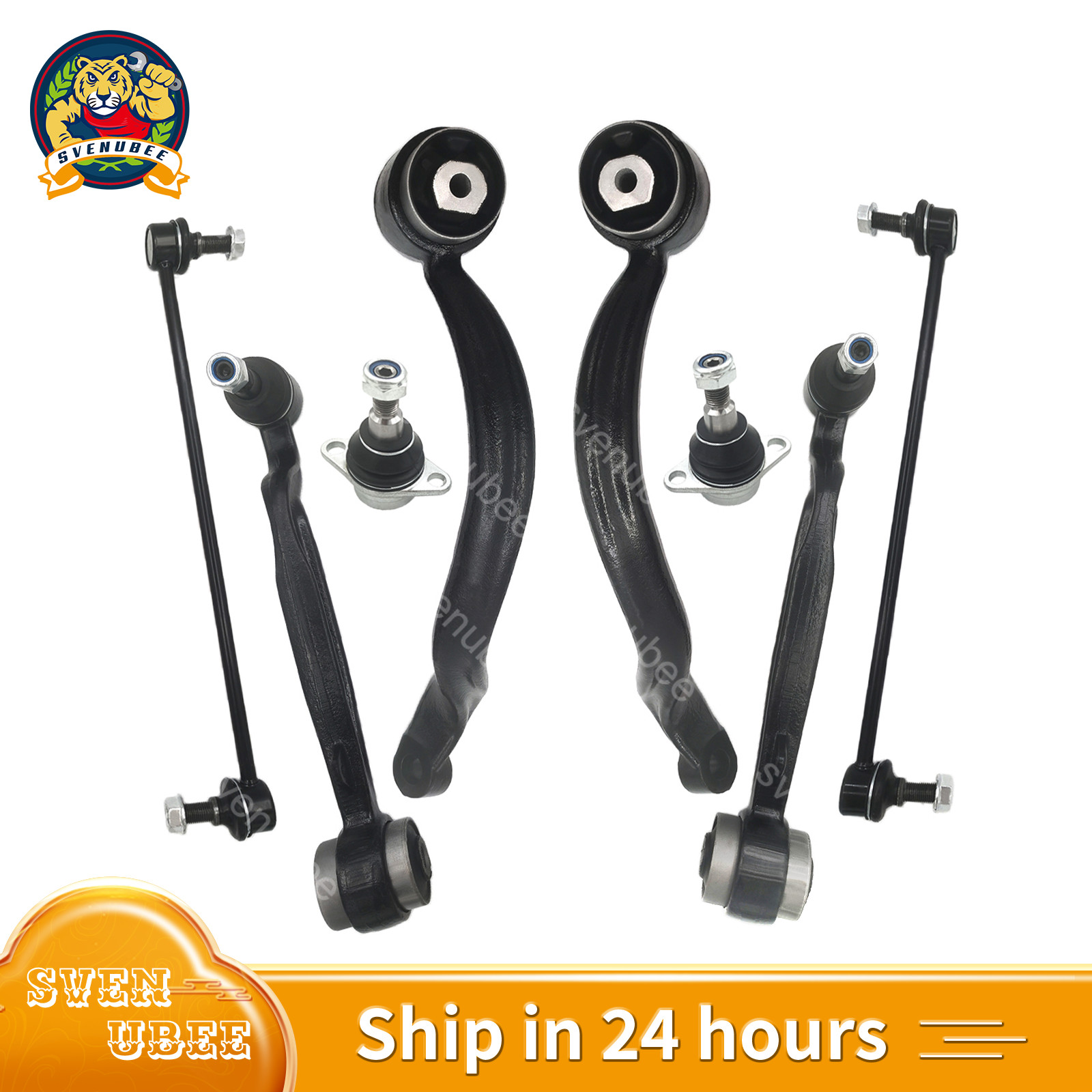 8pc Front Upper Lower Control Arm Ball Joint Sway Bar for Range Rover 2003-2012